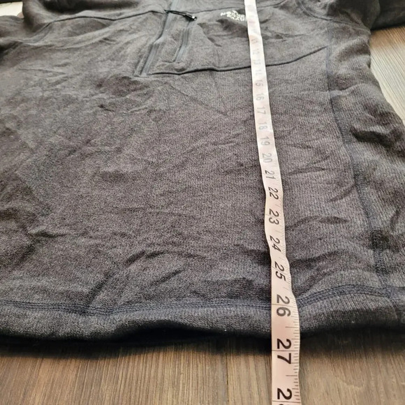The North Face Men's Fleece Jacket Size M Gray 100% Polyester 1/2 Zip Pullover - Picture 8 of 10